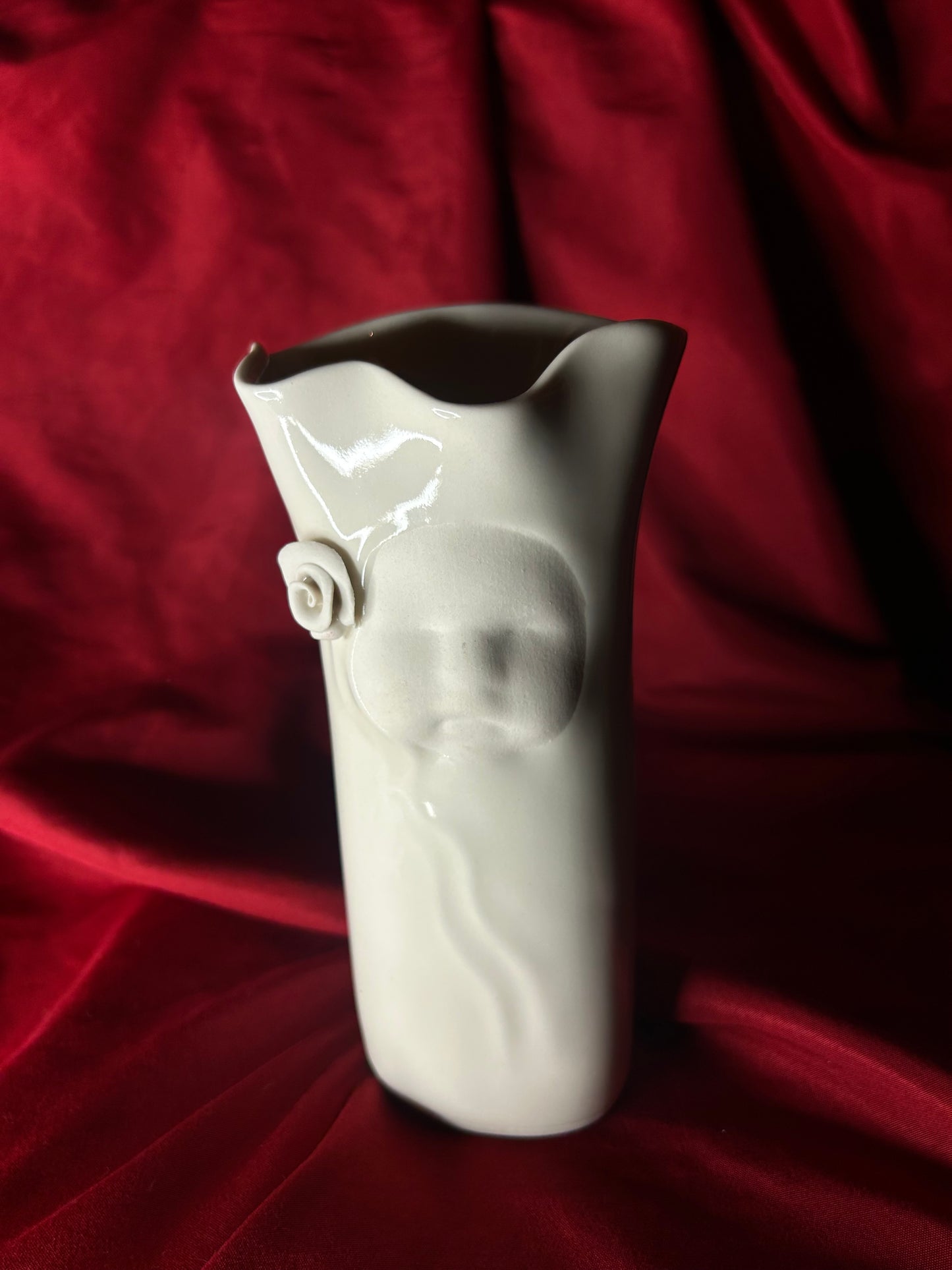 Vintage Baby Face Porcelain Vase