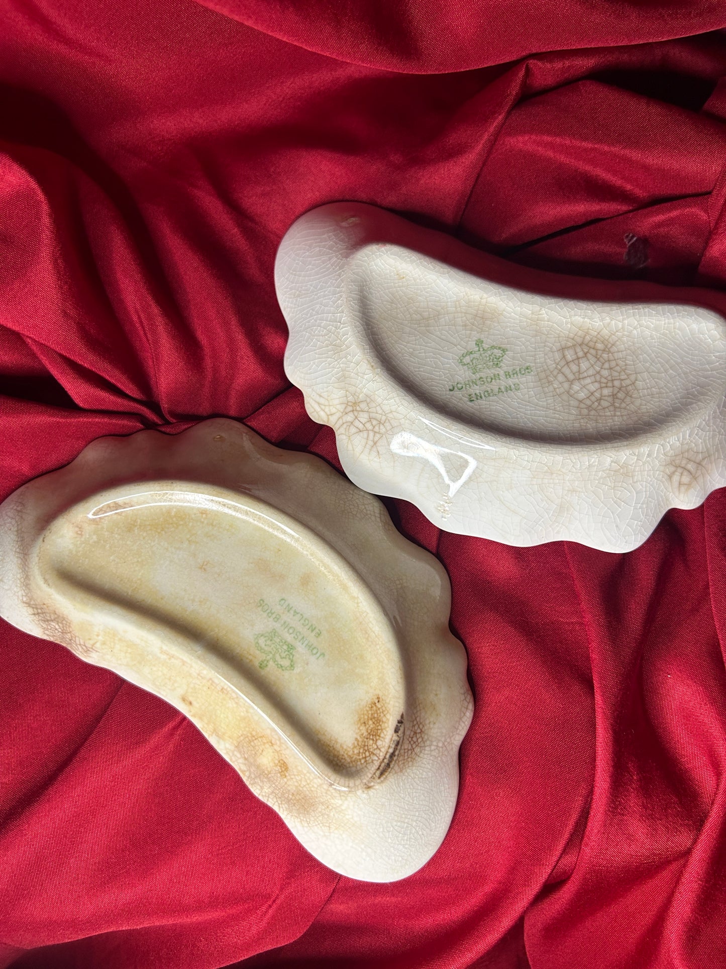 Pair of Crescent Moon Dishes