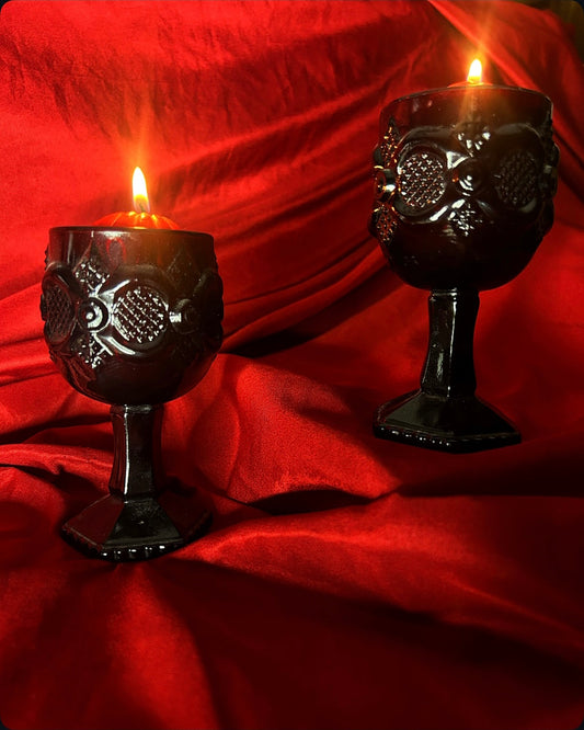 Single Crimson Red Goblet