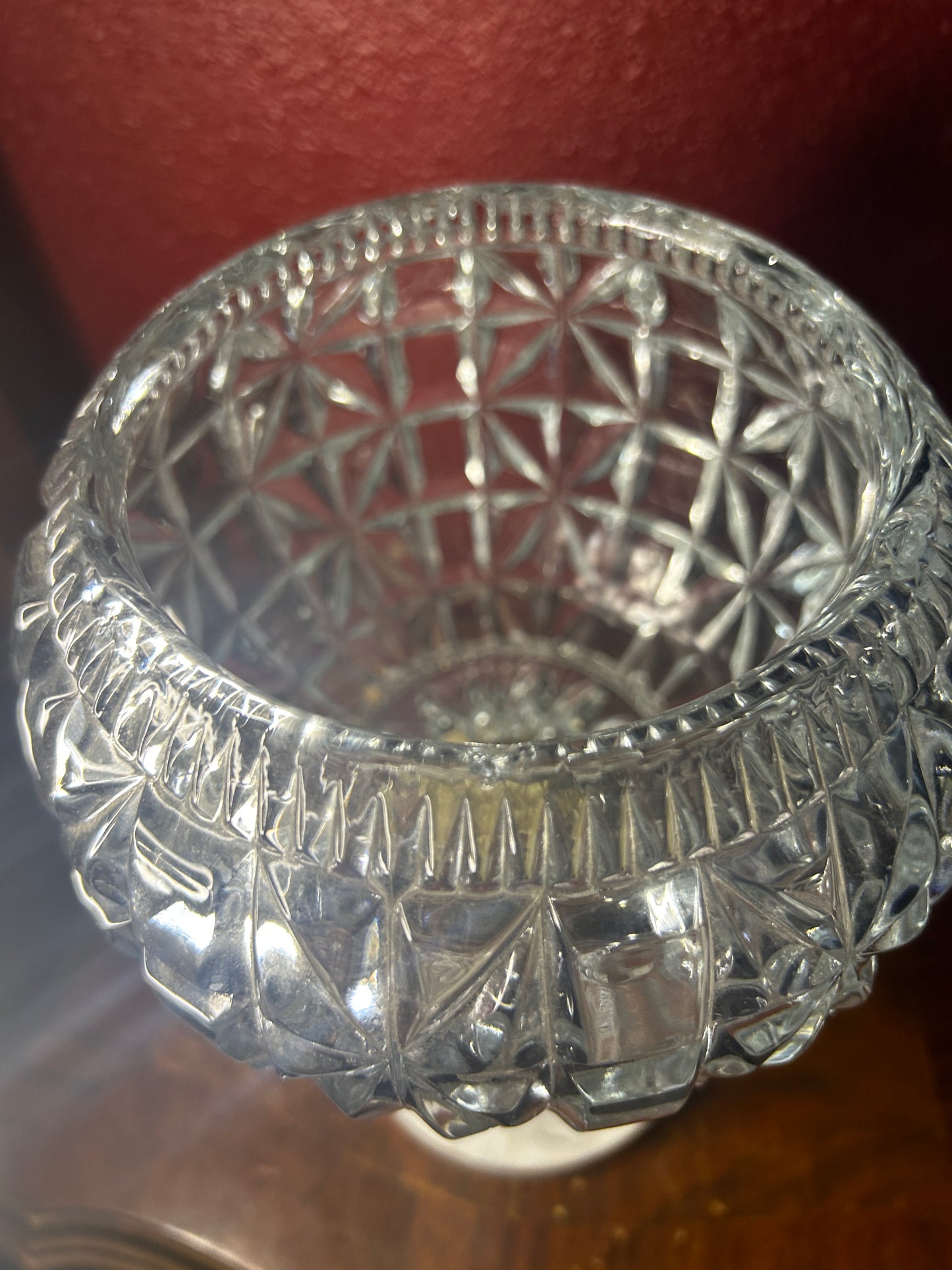 Ornate Bowl with Marble Base & Crystals