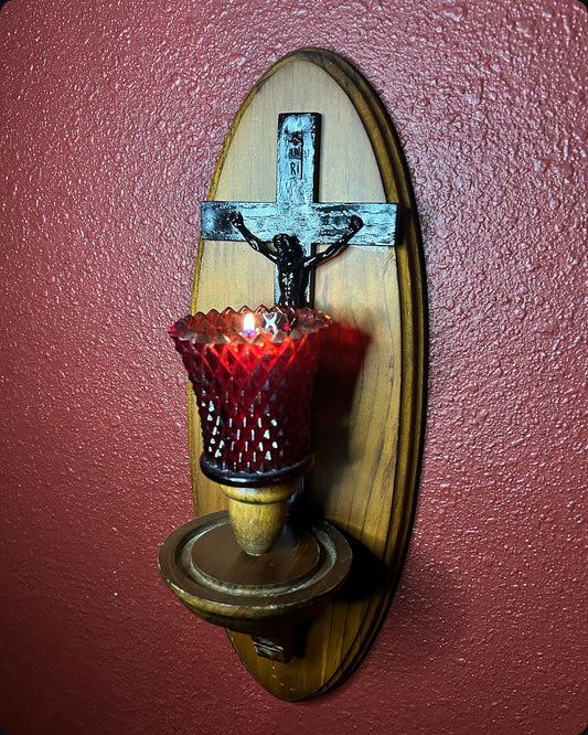 Crucifix Candleholder
