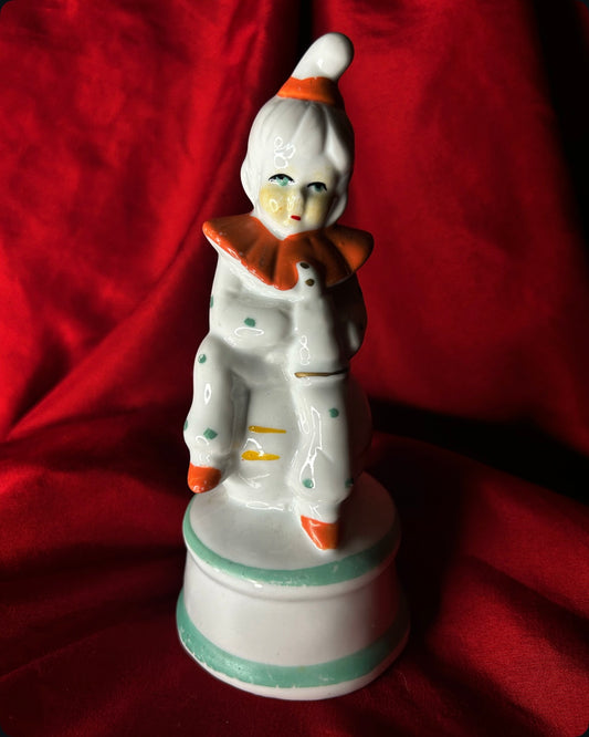 Porcelain Clown Figurine