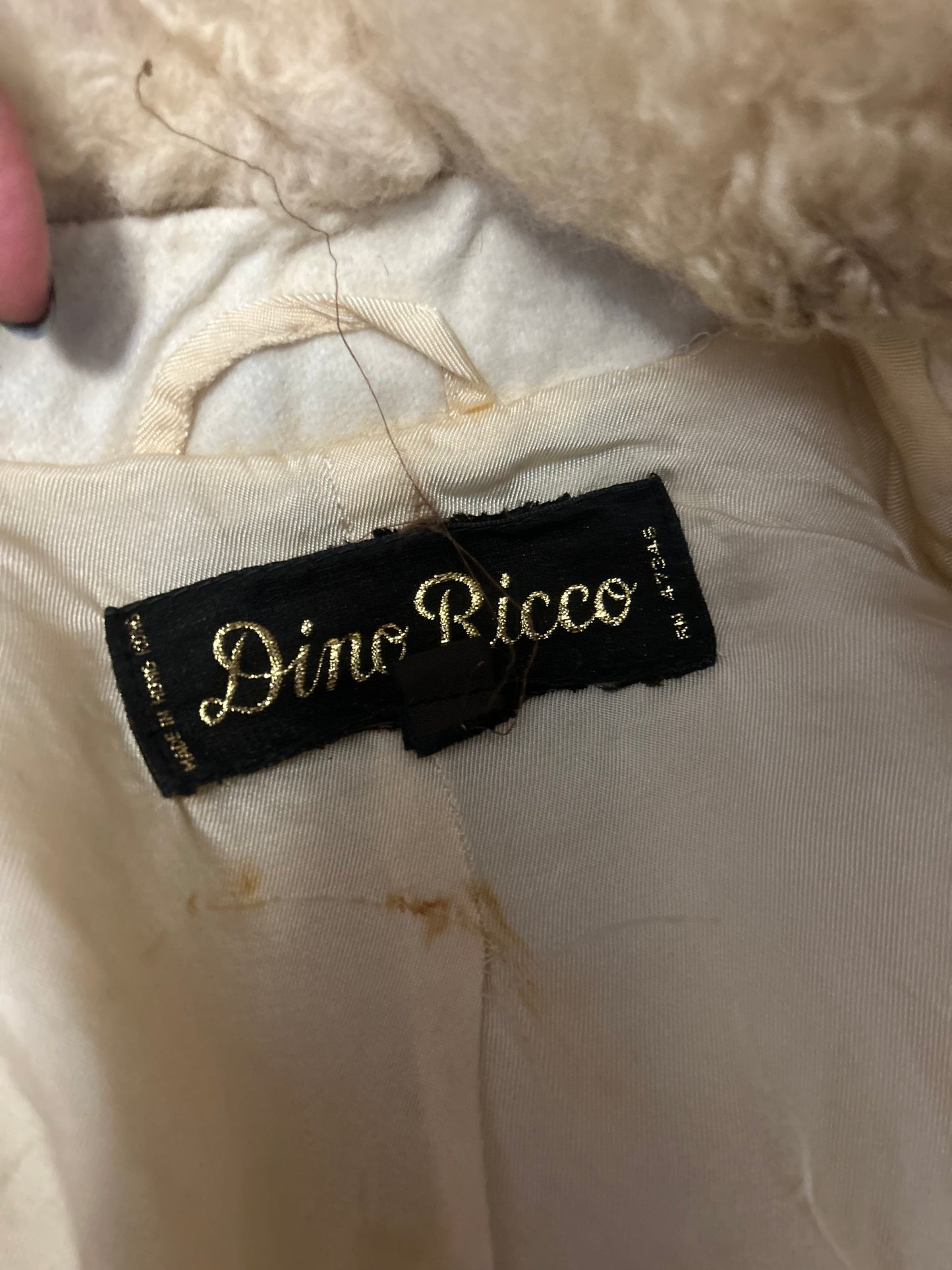 Vintage Dino Ricco American Lambskin Fur Coat