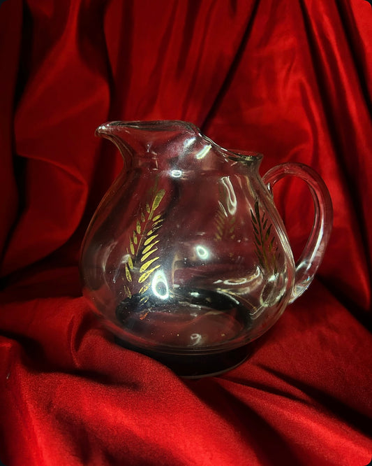 Vintage Pitcher Black & Gold