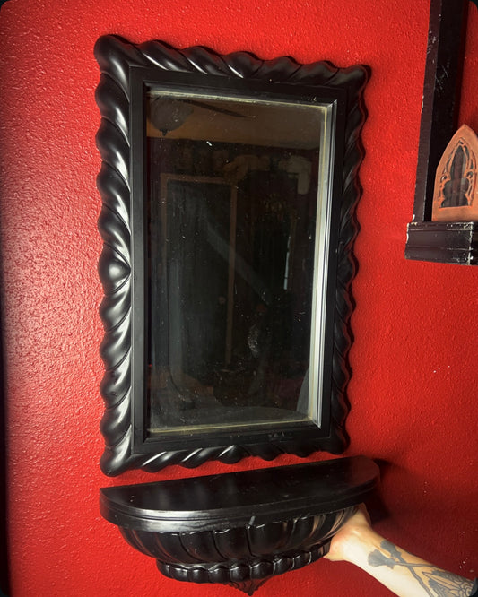 Gothic Mirror and Shelf