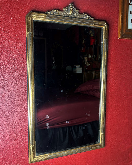 Large Gold Aged Mirror